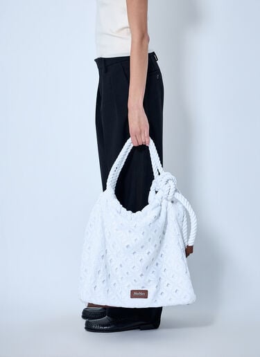LN-CC® - Max Mara: Arte Tote Bag - White Max Mara Arte Tote Bag White max0264060