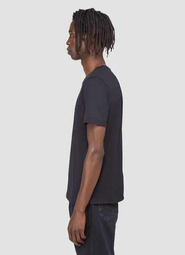 Logo-Print T-Shirt Saint Laurent Logo-Print T-Shirt Black sla0140011