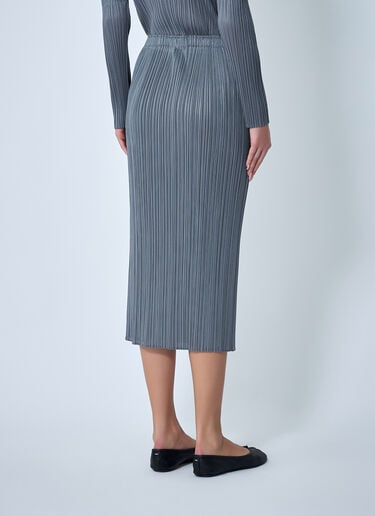 Pleated Midi Skirt Pleats Please Issey Miyake Pleated Midi Skirt Grey plp0262015