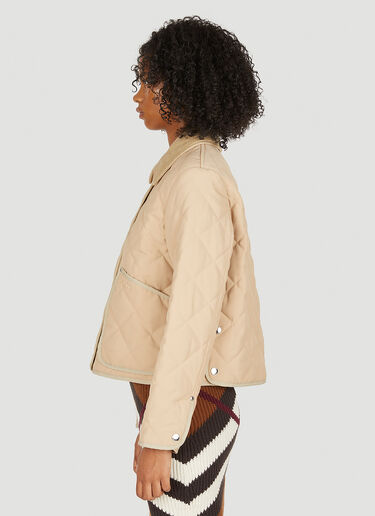 Burberry Lanford Quilted Jacket Beige bur0249004