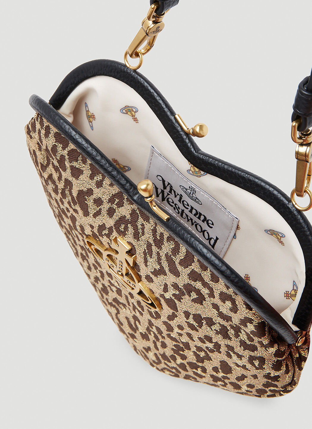 Vivienne Westwood Women's' Belle Heart Frame Handbag in Gold | LN-CC®