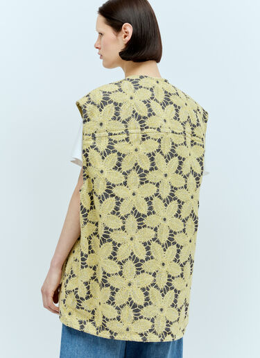 Song for the Mute Embroidered Vest Yellow sfm0256002