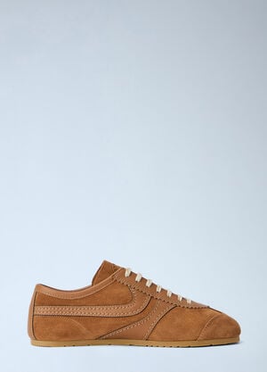 Dries Van Noten Suede Panel Sneakers Brown dvn0165027