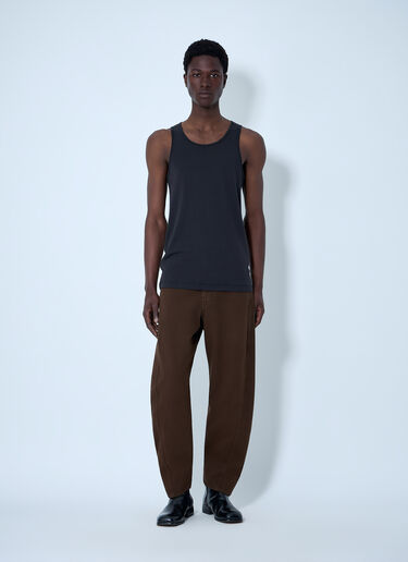Cotton Jersey Tank Top Lemaire Cotton Jersey Tank Top Black lem0164015
