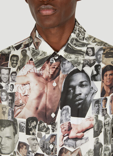 Honey Fucking Dijon x Tom of Finland 图案印花衬衫 白 hdj0350022