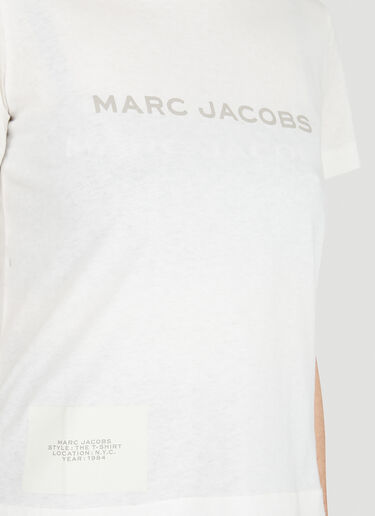 Marc Jacobs 로고 프린트 티셔츠 화이트 mcj0247006