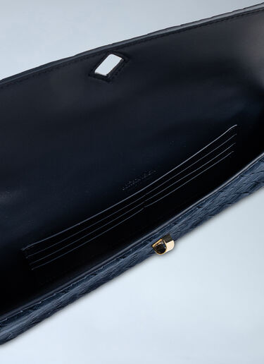 Bottega Veneta Andiamo Clutch Bag Blue bov0262047