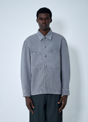Lemaire Workwear Overshirt Grey lem0162008