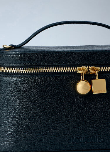 LN-CC® - Jacquemus: Le Petit Vanity Handbag - Black Jacquemus Le Petit Vanity Handbag Black jac0266044