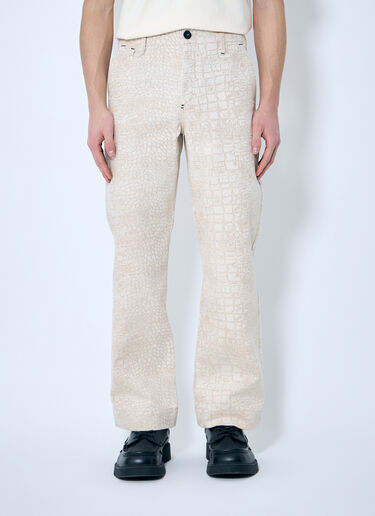 Jacquemus Le De-Nimes Fernando Cotton Pants Beige jac0160010
