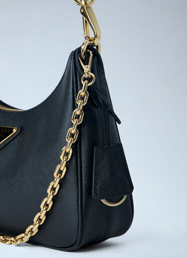 Prada Re-Edition Saffiano Leather Bag Black pra0263015