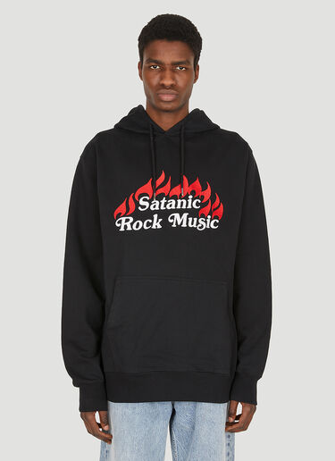 Assid Satanic Rock Music Hooded Sweatshirt Black ass0344008