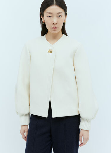 Chloé 칼라리스 피티드 재킷 크림 chl0255001