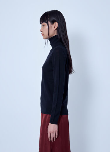 LN-CC® - Max Mara: Turtleneck Wool Sweater - Black Max Mara Turtleneck Wool Sweater Black max0266027
