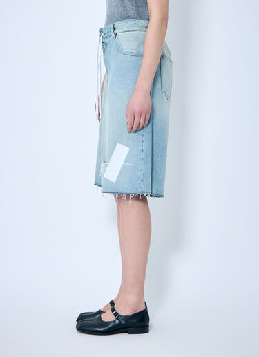 MM6 Maison Margiela Distressed Denim Shorts Blue mmm0259013