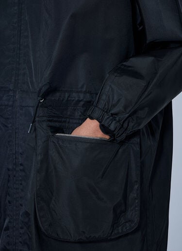 LN-CC® - Prada: Re-Nylon Drawstring Coat - Black Prada Re-Nylon Drawstring Coat Black pra0265003