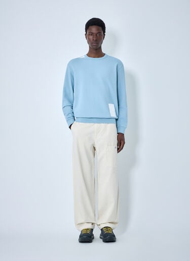 Stone Island Cotton Jersey Sweatshirt Blue sto0164080