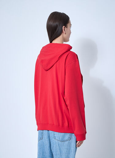 The Row Rosy Zip-Up Hooded Sweatshirt Red row0260010