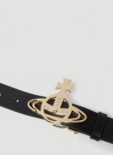 Vivienne Westwood Orb Buckle Belt Black vvw0351002