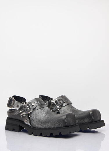 Acne Studios Leather Buckle Mules Black acn0158015