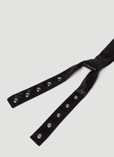 Gucci Leather Tie Black guc0151106