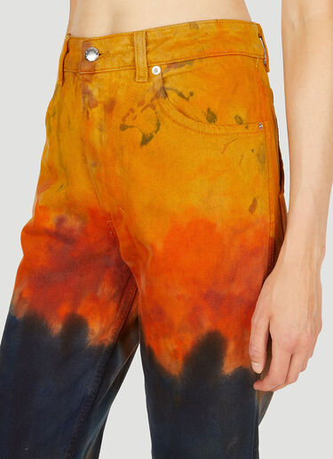 Eckhaus Latta Tie Dye Jeans Orange eck0249003