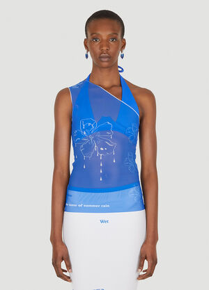 DI PETSA Sweet Nectar One Shoulder Top Blue dip0247009