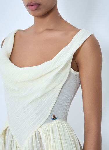 Vivienne Westwood Sunday Draped Mini Dress White vvw0264010