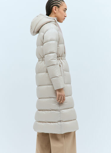 Moncler 불로뉴 리버시블 롱 다운 코트 크림 mon0258019