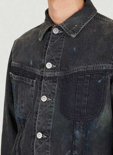 Maison Margiela Distressed Denim Jacket Black mla0150001