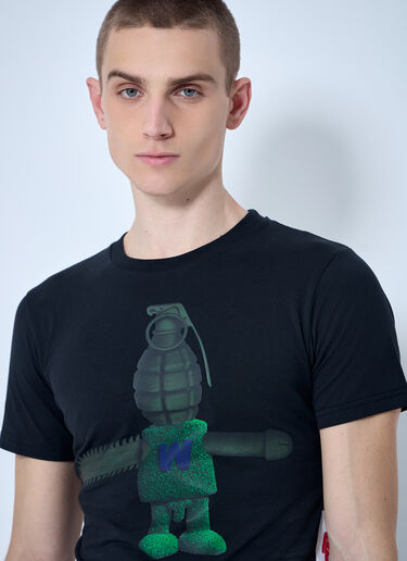 Walter Van Beirendonck Toyterror Micro T-Shirt Black wlt0160011