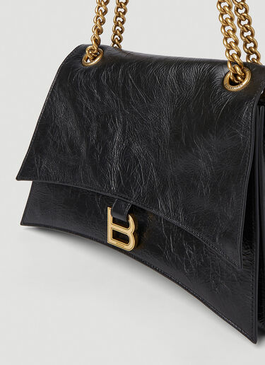 Balenciaga Crush Chain Shoulder Bag Black bal0251122