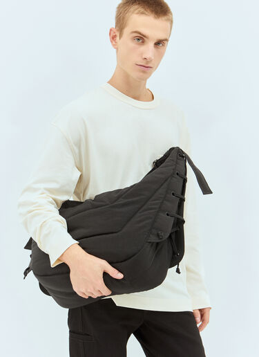 Lemaire Large Soft Game Shoulder Bag Black lem0158017