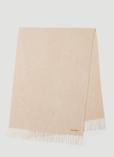 Acne Studios Logo Scarf Beige acn0346020