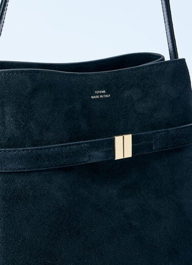 Belted Suede Bucket Bag TOTEME Belted Suede Bucket Bag Black tot0261048