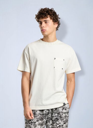 Palm Angels Palm Ribbed Regular T-Shirt White pma0166272