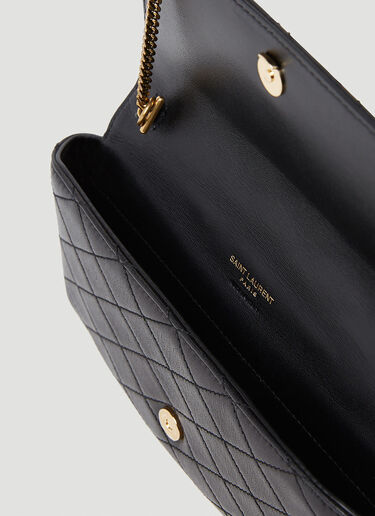 Saint Laurent 绗缝链条太阳镜盒 黑色 sla0252077