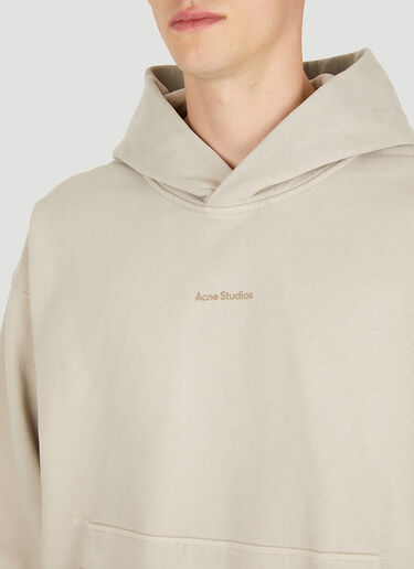 Acne Studios ロゴプリント フード付きスウェットシャツ グレー acn0150031