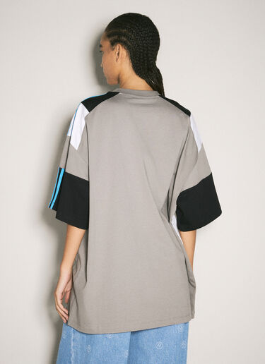 Martine Rose Oversized Panelled T-Shirt Grey mtr0358006
