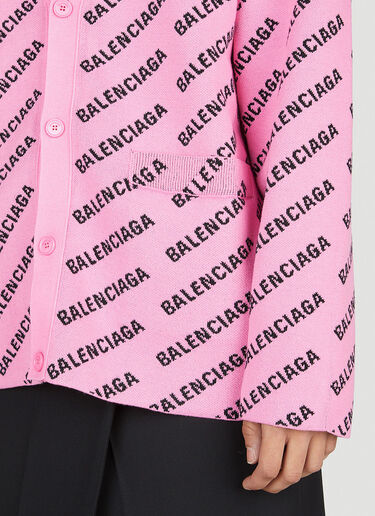Balenciaga All-Over Cardigan Pink bal0253021