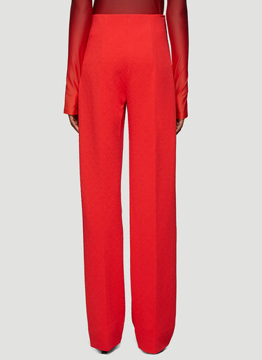 High-Rise Jacquard Pants Kwaidan Editions High-Rise Jacquard Pants Red kwe0238005
