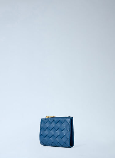 Bottega Veneta Intrecciato Small Bi-Fold Wallet Blue bov0264022