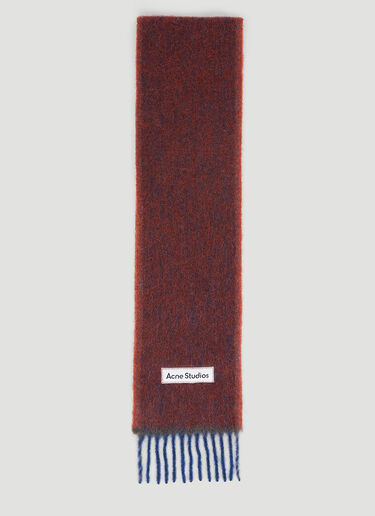 Logo Patch Wool Scarf Acne Studios Logo Patch Wool Scarf Red acn0254047