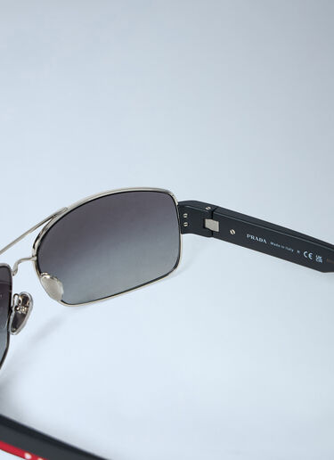 Logo Motif Sunglasses Prada Linea Rossa Logo Motif Sunglasses Black lpl0362004