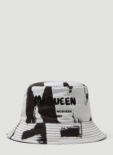 Alexander McQueen Graffiti 渔夫帽 白 amq0149055