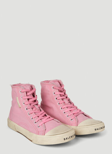 Balenciaga Paris High Top Sneakers Pink bal0252002