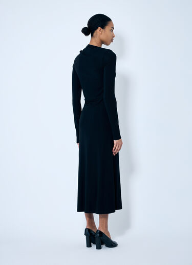 TOTEME Draped Jersey Dress Black tot0259038