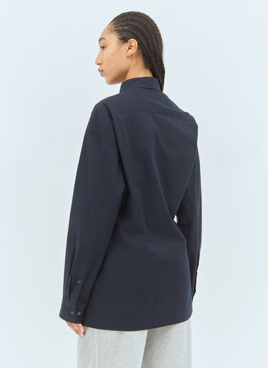 Dries Van Noten Crystal-Embellished Shirt Navy dvn0258030