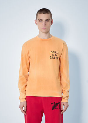 Gallery Dept. French Logo Print T-Shirt Orange gdp0160019