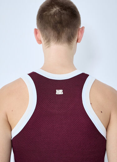Wales Bonner Rio Tank Top Burgundy wbn0160011